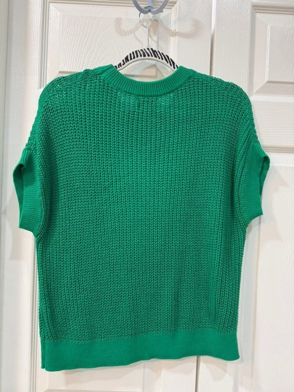 Evereve VGUC Ivy Open Weave Knit Tee in Kelly Green Size XS - Picture 5 of 8